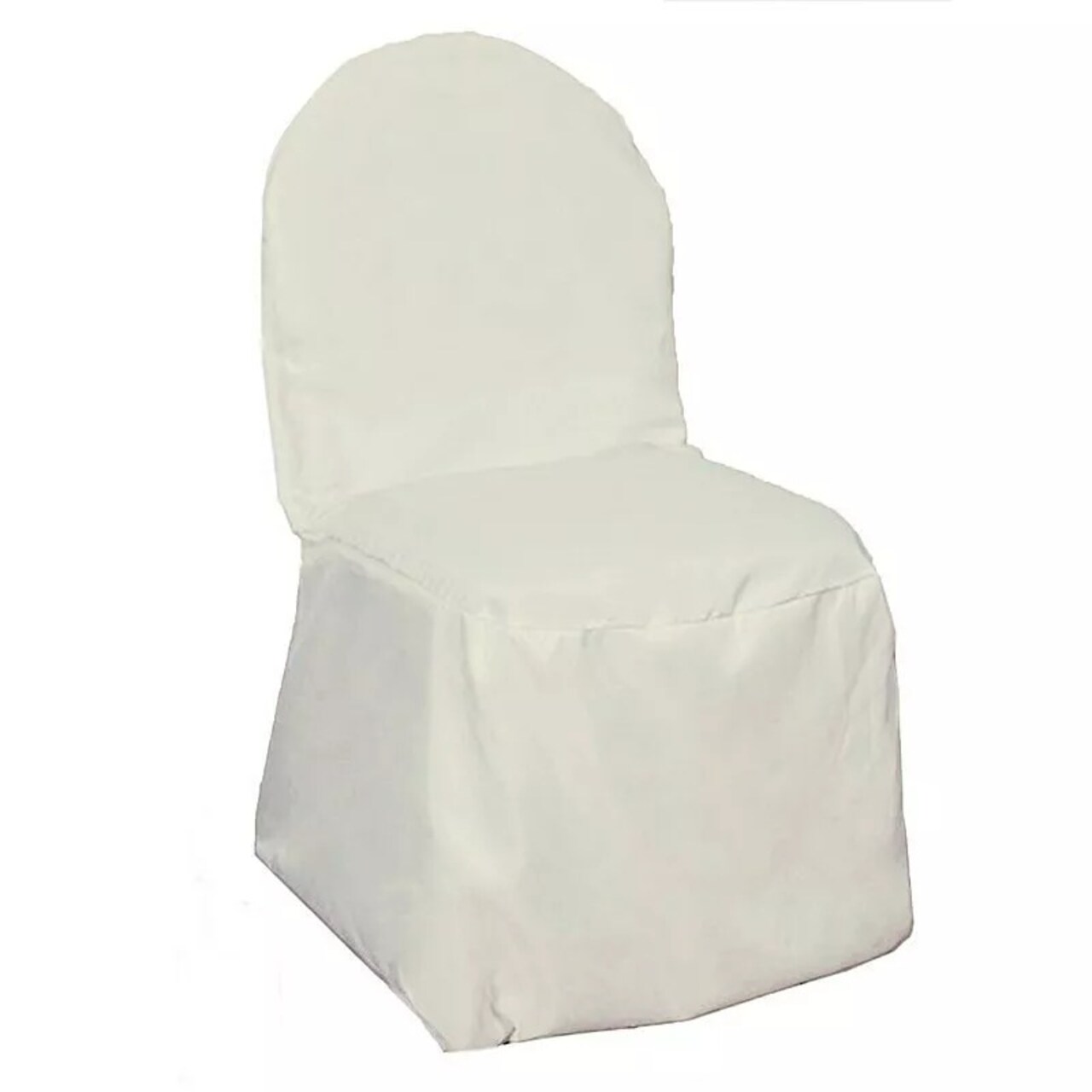 10 IVORY Polyester BANQUET CHAIR COVERS Wedding Ceremony Supplies Event Décor